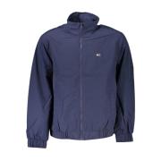 Tommy Hilfiger Blå Nylon Sportjacka med Dragkedja Blue, Herr