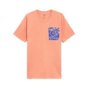 Obey Tryckt T-shirt Orange, Herr