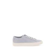 Common Projects Lädersneakers med guldtontryck Blue, Dam