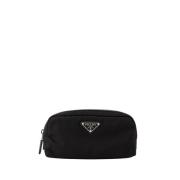 Prada Re-Nylon Pouch med Dragkedja Black, Herr