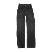 Acne Studios Svarta Bootcut Jeans Black, Dam