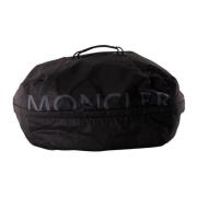 Moncler Ripstop Ryggsäck med Läderdetaljer Black, Herr