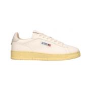 Autry Vintage vita lädersneakers Beige, Herr