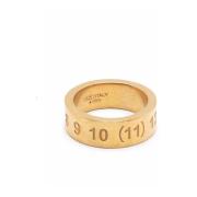 Maison Margiela Guld Kvinnors Nummer Ring Yellow, Unisex