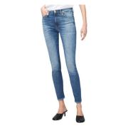 7 For All Mankind Slim Illusion Eco Skinny Jeans Blue, Dam