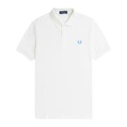 Fred Perry Enfärgad Pikétröja M6000 White, Herr