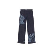 Kenzo Rose Slim Fit Jeans Blue, Dam