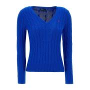 Ralph Lauren Stiliga Polo Sweaters Kollektion Blue, Dam