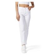 Only Stretch Mom Jeans Vår/Sommar Kollektion White, Dam