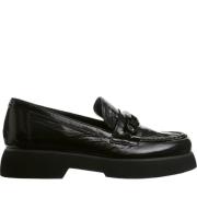 Högl Svarta Loafers för Kvinnor Black, Dam