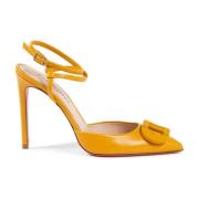 Dee Ocleppo Senap Snörning Stiletto Pump Yellow, Dam