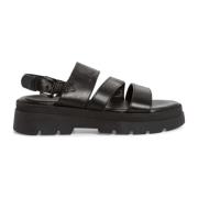 s.Oliver Svarta Avslappnade Platta Sandaler Kvinnor Black, Dam