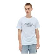 Awake NY Graffiti Crewneck T-Shirt White, Herr