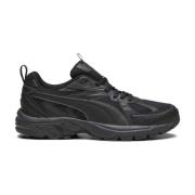 PUMA Svarta Fritidssneakers för Män Black, Herr