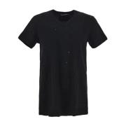 Dolce & Gabbana V-ringad Logo Patch T-shirt Black, Herr