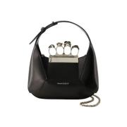 Alexander McQueen Laeder handvskor Black, Dam