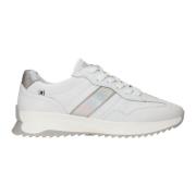 Rieker Sportig vit sneaker med metalliska accenter White, Dam