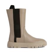 Geox Beige Ankelboots för kvinnor Beige, Dam