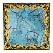 Versace Jeans Couture Barocktryck Sidenscarf Multicolor, Dam