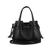 Pourchet Paris Svart Micro Crossbody Väska Blossom Black, Dam