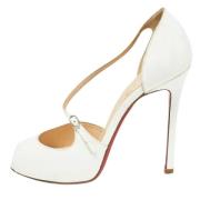 Christian Louboutin Pre-owned Pre-owned Laeder klackskor White, Dam