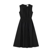 Loulou Studio Svart Aphrodite Midi Klänning Black, Dam