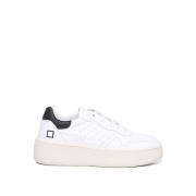 D.a.t.e. Vita Läder Sneakers för Kvinnor White, Dam