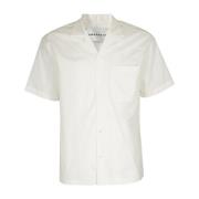 Amaránto Short Sleeve Shirts Beige, Herr