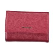 Coccinelle Rosa Läderplånbok med Myntficka Pink, Dam
