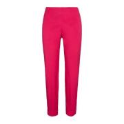 Maliparmi Slim-Fit Stretch Poplin Byxor Pink, Dam