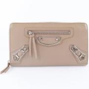 Balenciaga Vintage Pre-owned Laeder plnbcker Beige, Dam