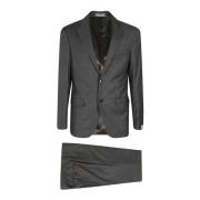 Corneliani Elegant Grå Yllekappa Gray, Herr