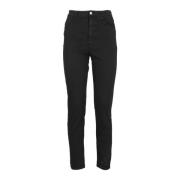 Icon Denim Slim Fit Jeans Black, Dam