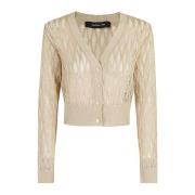 Federica Tosi Snygg Stickad Kollektion Beige, Dam