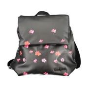 Desigual Svart Polyeten Ryggsäck med Fickor Black, Dam