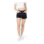 Pepe Jeans Svarta Shorts med Dragkedja Black, Dam