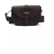 Pompei Donatella Stilig Läder Crossbody Väska Brown, Dam