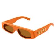 Gucci Stiliga Solglasögon Orange, Unisex