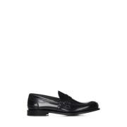 Church's Svarta Läder Loafer Skor Black, Herr