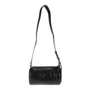 Marine Serre Präglad Logotyp Läder Crossbody-väska Black, Dam