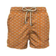 MC2 Saint Barth Mäns Strand Shorts Micro Mönster Multicolor, Herr