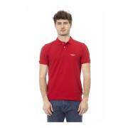 Baldinini Röd Polo Shirt med Framsidans Broderi Red, Herr