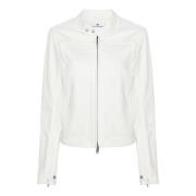 Courrèges Vit Denimjacka Ikonisk Design White, Herr