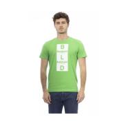 Baldinini Trend Grön Bomull T-shirt Green, Herr