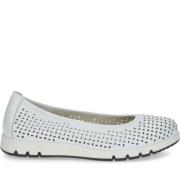 Caprice Vita Softnap Casual Stängda Ballerinaskor White, Dam