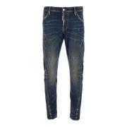 Dsquared2 Blå Ripped Jeans Regular Fit Blue, Herr