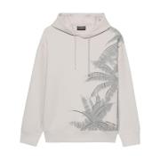 Emporio Armani Grå Tröja med Palm Tree Motif Gray, Herr