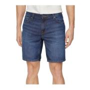 Guess Denim Slim Stretch Bermuda Shorts Blue, Herr