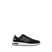 Armani Exchange Svarta Sneakers Urban Stil Black, Herr