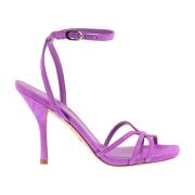 Stuart Weitzman Lila Mockasandaler Eleganta Stilettklack Purple, Dam